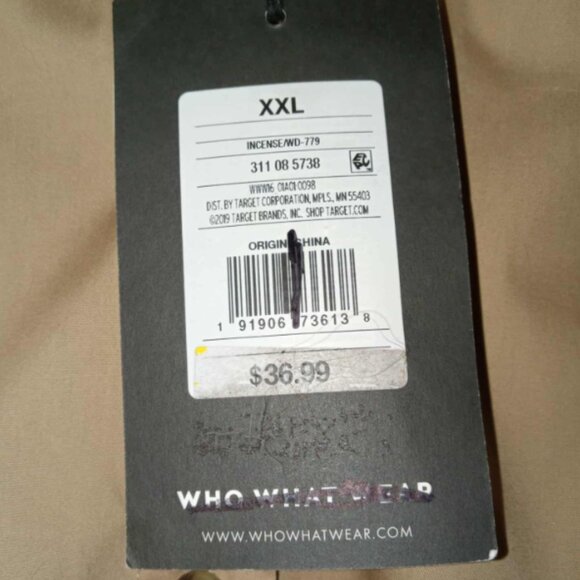 Who What Wear Beige Tan Khaki Shirt Dress NWT XXL - Picture 4 of 4